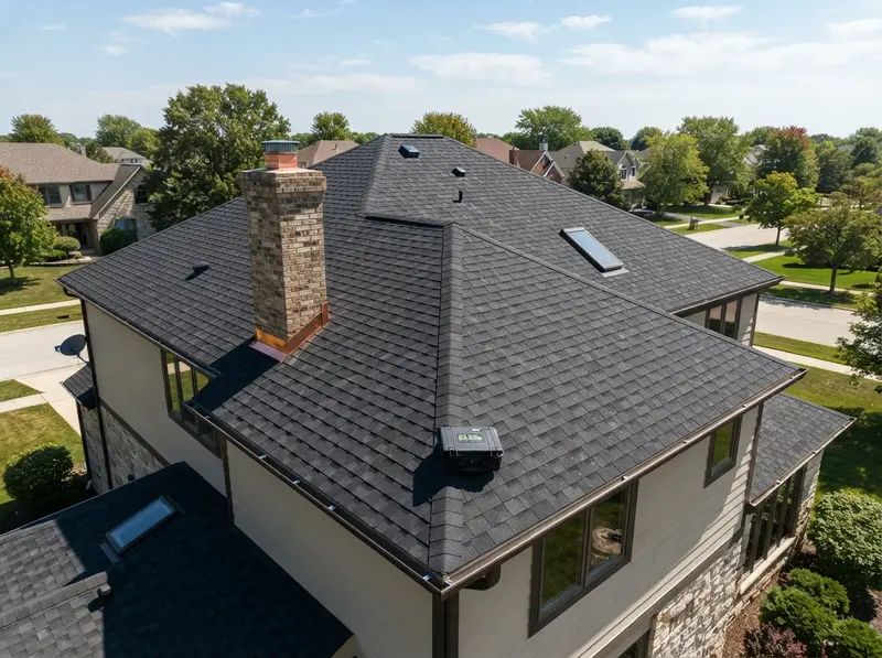 Professional roof inspection in 
