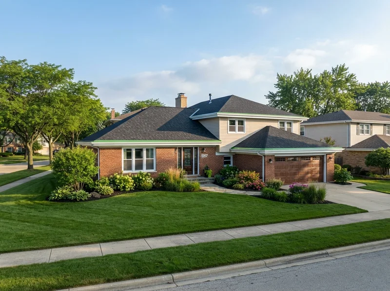New asphalt roof replacement in Homer Glen New asphalt roof replacement in Homer Glen